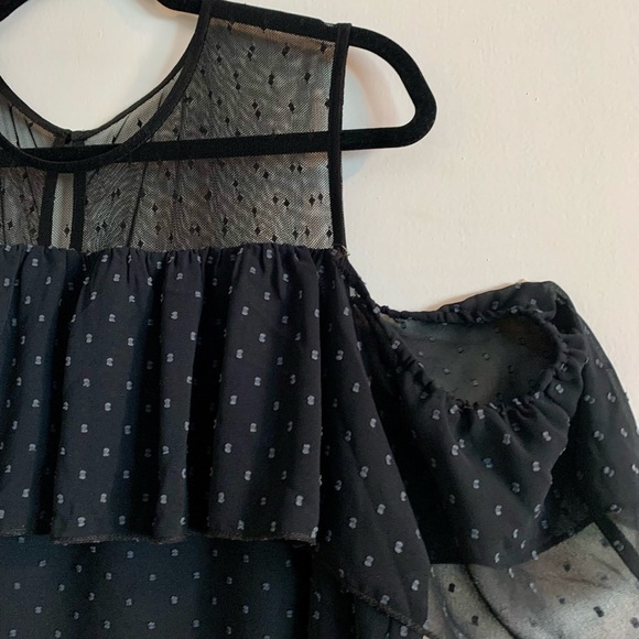 119 RICKI’S plus sheer black top - Picture 5 of 8